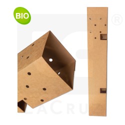 SH060BIO - Protezione quadrata chiusa per vigneto h 60 cm - 100% biodegradabile